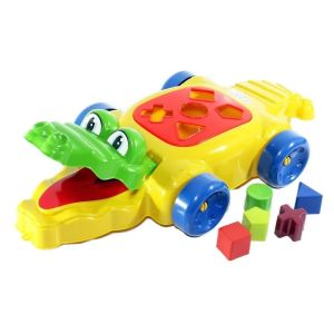 BRINQUEDO EDUCATIVO P/ BEBÊ CROCODILO C/ BLOCOS INTERATIVOS ARTOYS