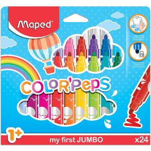CANETINHA COLOR PEPS JUMBO 12 CORES MAPED