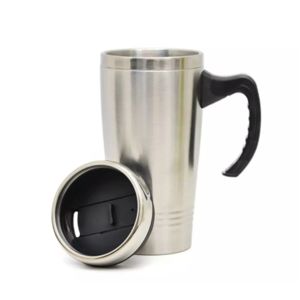 CANECA COM TAMPA EM INOX 500ML