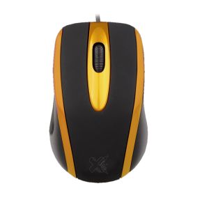 MOUSE TECHZONE PRETO/AMARELO 800 DPI USB MAXPRINT