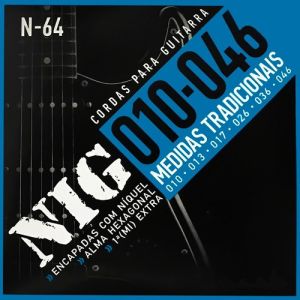 CORDA P/ GUITARRA 010/046-TRADICIONAL N64 NIG