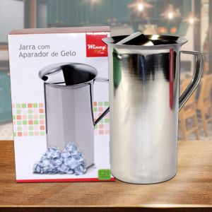JARRA COM APARADOR DE GELO INOX 1800ML WINCY