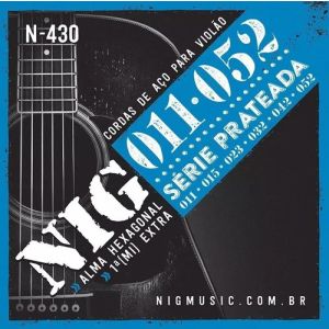 CORDA VIOLÃO AÇO 6 CORDAS N-430 011 NIG