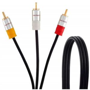 CABO COMPOSTO AV 1,8M X 3 RCA MULTILASER WI294 