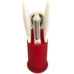 KIT DE UTENSÍLIOS COM SUPORTE 5 PEÇAS WINCY 