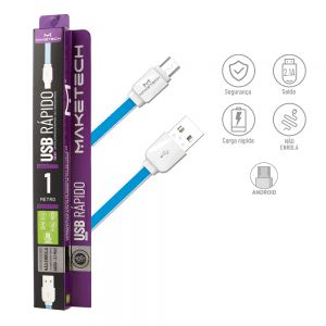 CABO USB TYPE C AZUL 1MT MAKETECK
