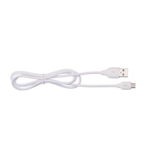 CABO E CARREGAMENTO USB ANDROID BRANCO 1MT 