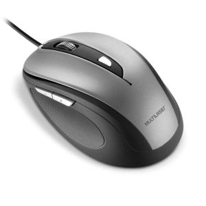 MOUSE COMFORT 6 BOTÕES USB CINZA/ PRETO MULTILASER MO242