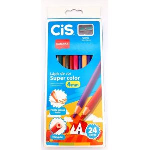 LAPIS DE COR SUPER COLOR 4MM CIS 24 CORES 