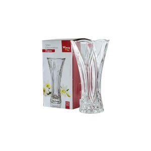 VASO DE VIDRO DECORATIVO 13X8X24CM 
