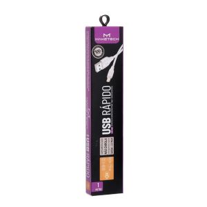 CABO E CARREGAMENTO USB IOS BRANCO 1MT MAKETECH
