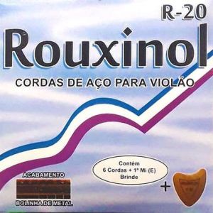 CORDA P/ VIOLÃO AÇO INOX R20 .011 ROUXINOL 