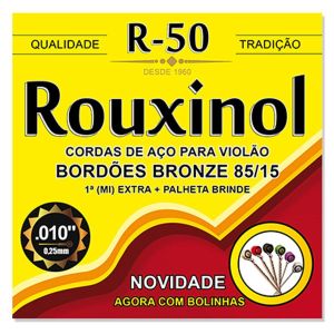 CORDA VIOLÃO ACO-BRONZE 85/15 R50 ROUXINOL