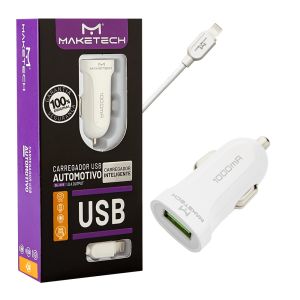 CARREGADOR USB AUTOMOTIVO IOS MAKETECH