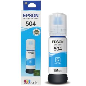 REFIL TINTA ECOTANK T504 220 EPSON 70ML CIANO