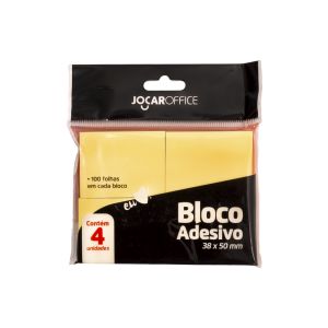 Bloco Adesivo Jocar Laranja 38mm x 50mm