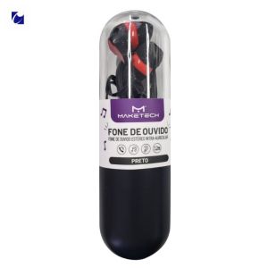 FONE DE OUVIDO PRETO 1.2M MAKETECH