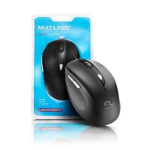 MOUSE COMFORT 6 BOTOES PRETO MULTILASER MO241