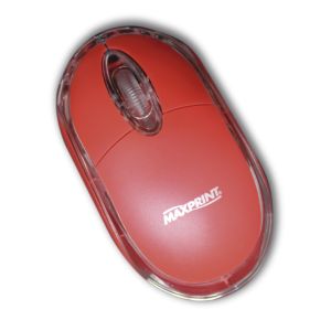 MOUSE COLORS RED 1000 DPI USB MAXPRINT