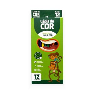 LÁPIS DE COR 12 CORES LEO&LEO