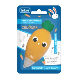 Corretivo em Fita Tilibra Cenoura 5mmX6m