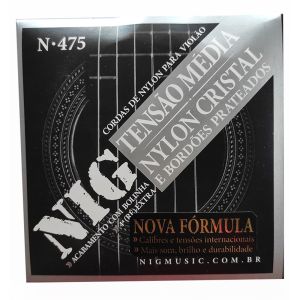 CORDA VIOLÃO NYLON-CRISTAL/PRA N475 NIG