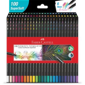 LAPIS DE COR SUPERSOFT 100 CORES FABER CASTELL