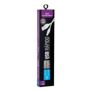 CABO E CARREGAMENTO USB TYPE C BRANCO 1MT MAKETECH