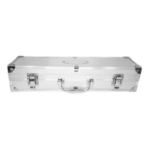 KIT CHURRASCO 3 PEÇAS INOX + MALETA