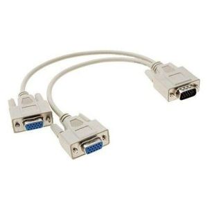 CABO Y VGA MACHO X 2 VGA FEMEA  XCELL